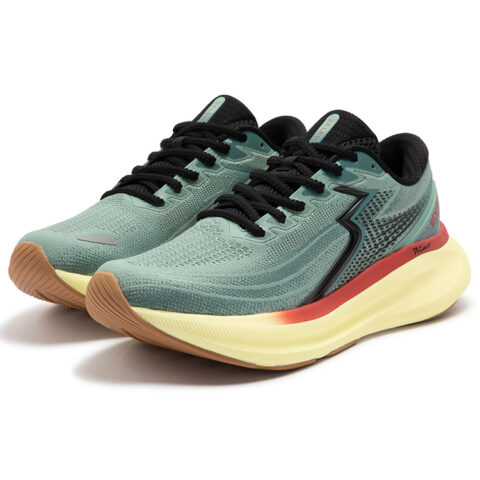361° International Cables ELEOS Running Shoes Unisex Low Top Sequoia Green/Obsidian Black