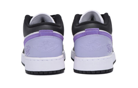 Jordan Air Jordan 1 Abrasion Resistant Slip Resistant Low top Vintage Basketball Shoes Men’s Black Purple