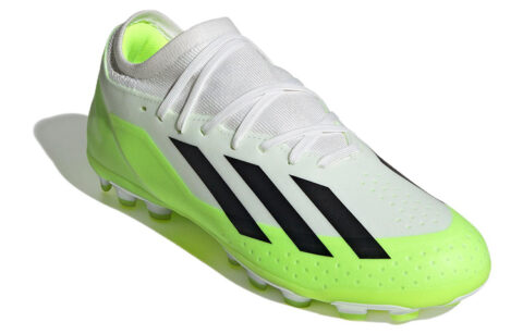 adidas Crazyflight X3 Artificial White Solar Green Grass Boots