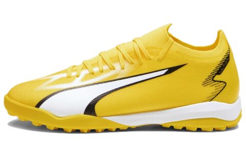 PUMA Ultra Match TT Turf Soccer Shoes Men’s Yellow White Black