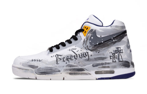 Nike Flight Legacy Thirteen Month Funeral Slip Resistant Mid top Vintage Basketball Shoes Men’s Light Gray