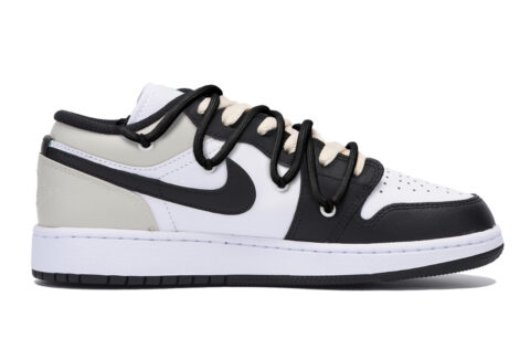 Jordan Air Jordan 1 Vintage Basketball Shoes Men’s Low Top Black Gray