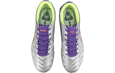 Li Ning Brocade Turf TF Turf Firm Ground, Artificial Turf Soccer Shoes Men’s Purple Silver