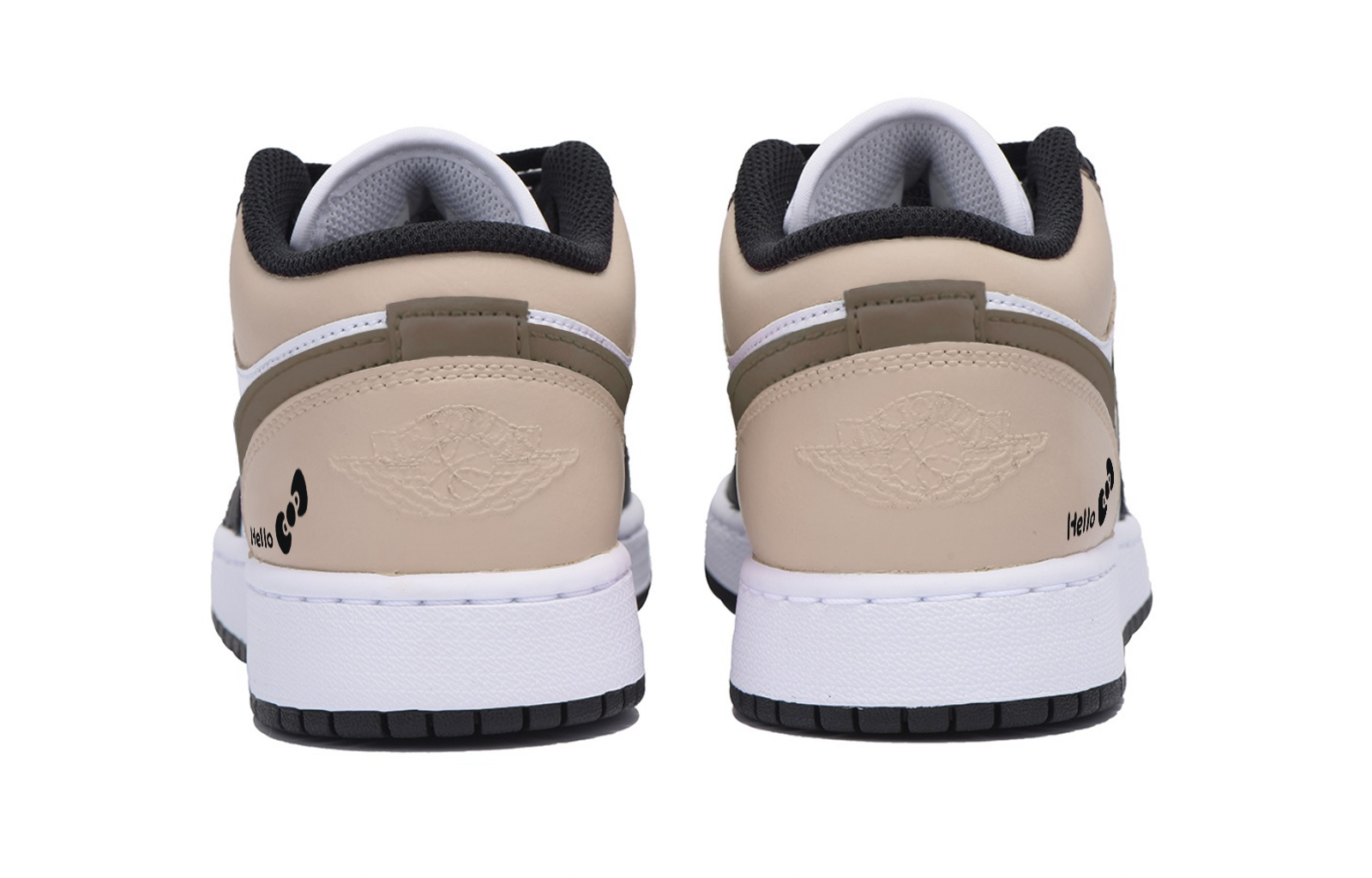 Jordan Air Jordan 1 Low top Vintage Basketball Shoes Men’s White Brown