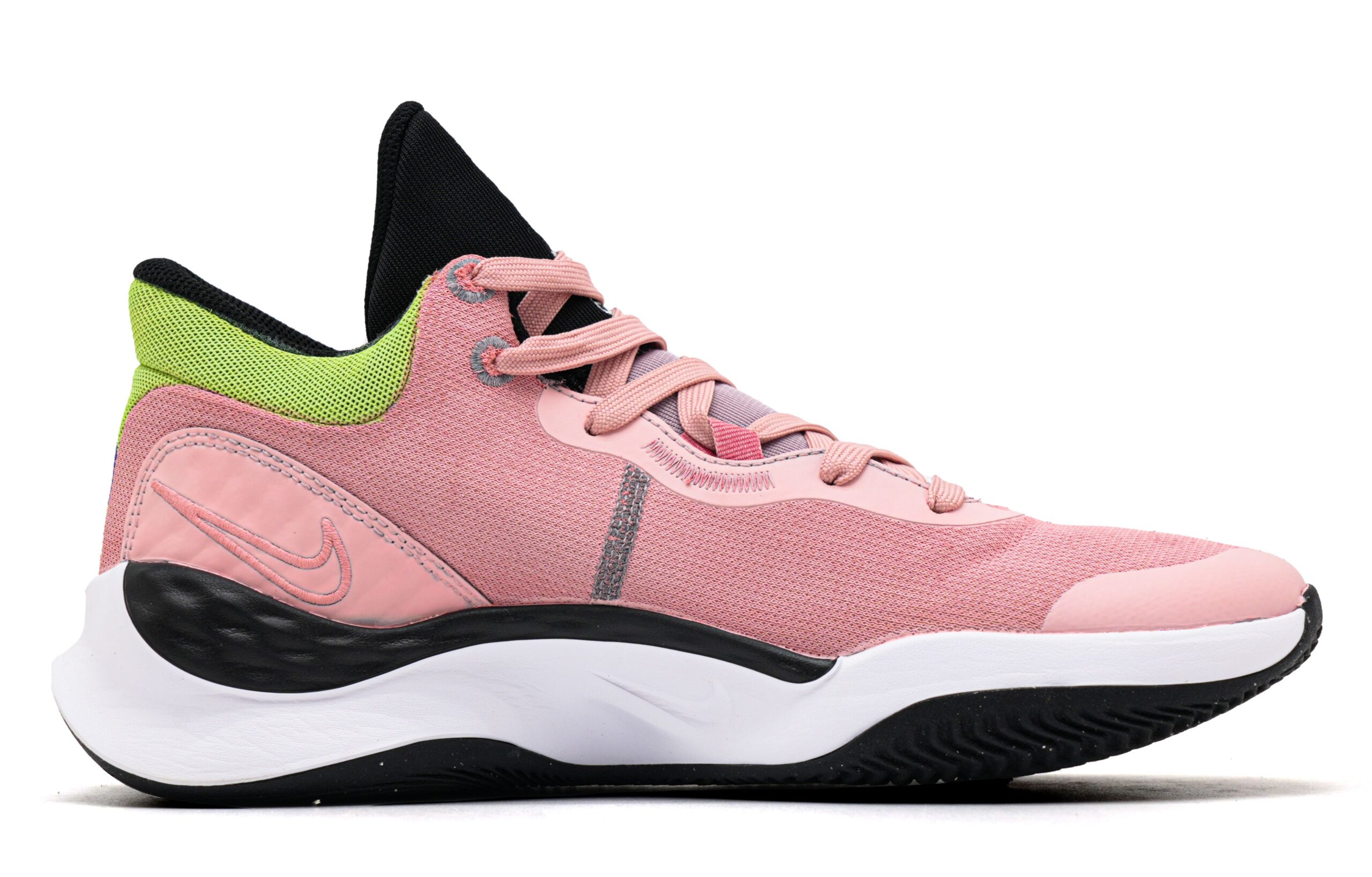 Nike Renew Elevate 3 Heartbeat Moment Low top Basketball Shoes Men’s Yellow Pink