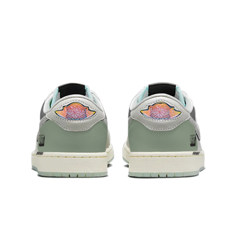 Jordan Air Jordan 1 Low top Vintage Basketball Shoes Unisex Beige White Green