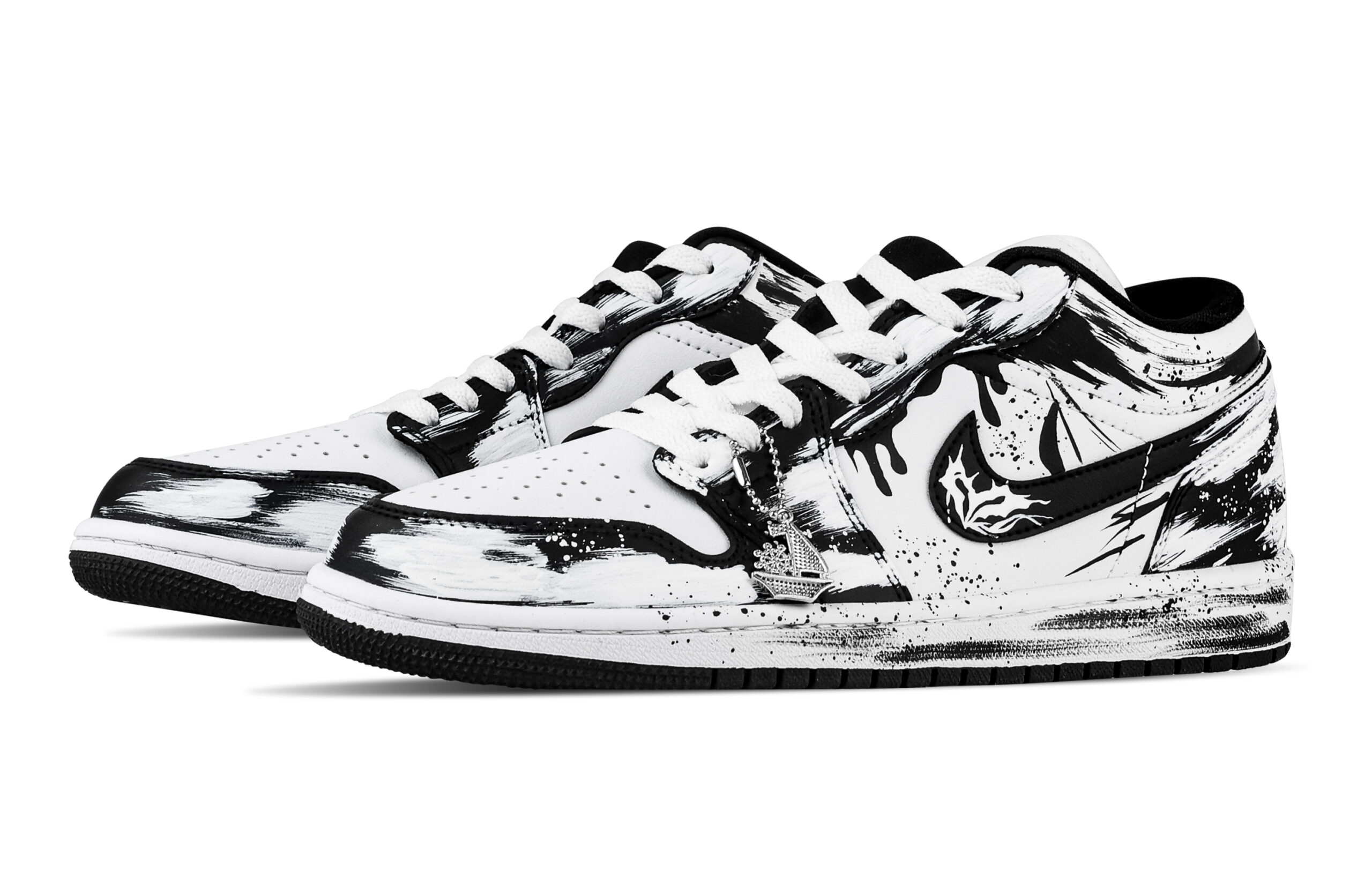 Jordan Air Jordan 1 Vintage Basketball Shoes Unisex Low Top White