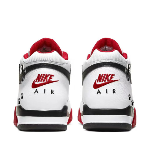 Nike Flight Legacy Tarepanda Cat Slip Resistant Mid top Vintage Basketball Shoes Unisex White