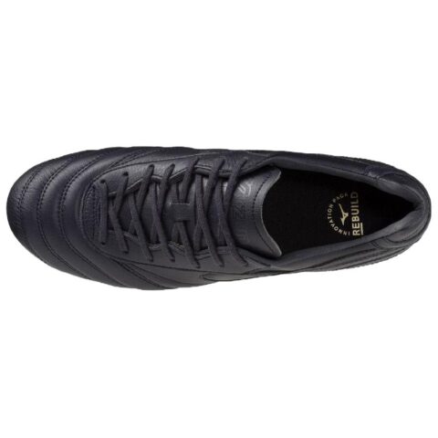 Mizuno MORELIA 2 Artificial Leather, Leather Slip Resistant Abrasion Resistant Soccer Shoes Unisex Black