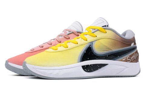 Nike Giannis Freak 6 Big Player Cushioning Lightweight Low top Basketball Shoes Men’s Yellow Pink