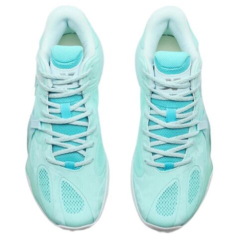 XTEP Battle 3 Basketball Shoes Men’s Mid Top Sky Teal, Misty Blue, Worry Free Blue
