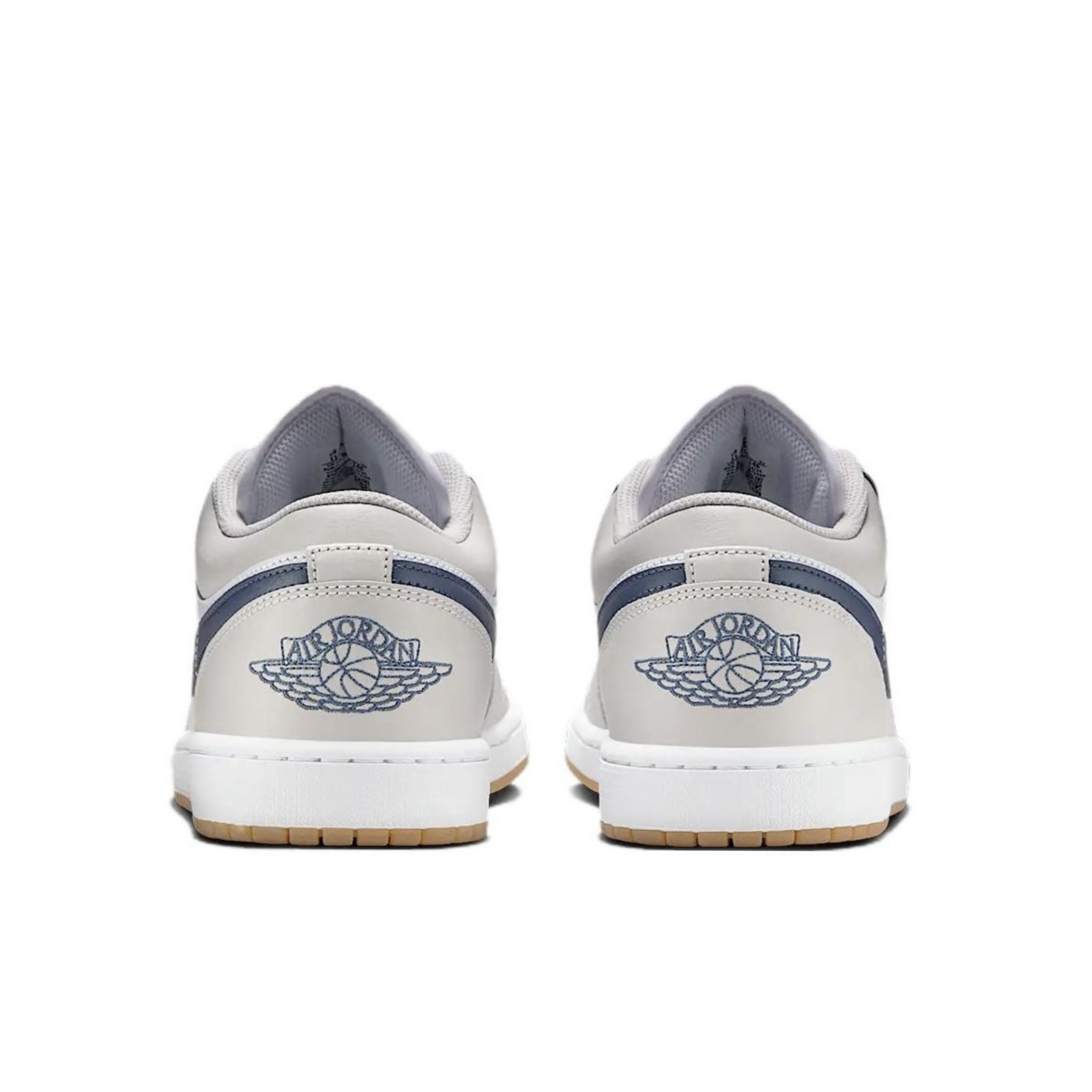 Jordan Air Jordan 1 Slip Resistant Abrasion Resistant Low top Vintage Basketball Shoes Unisex White