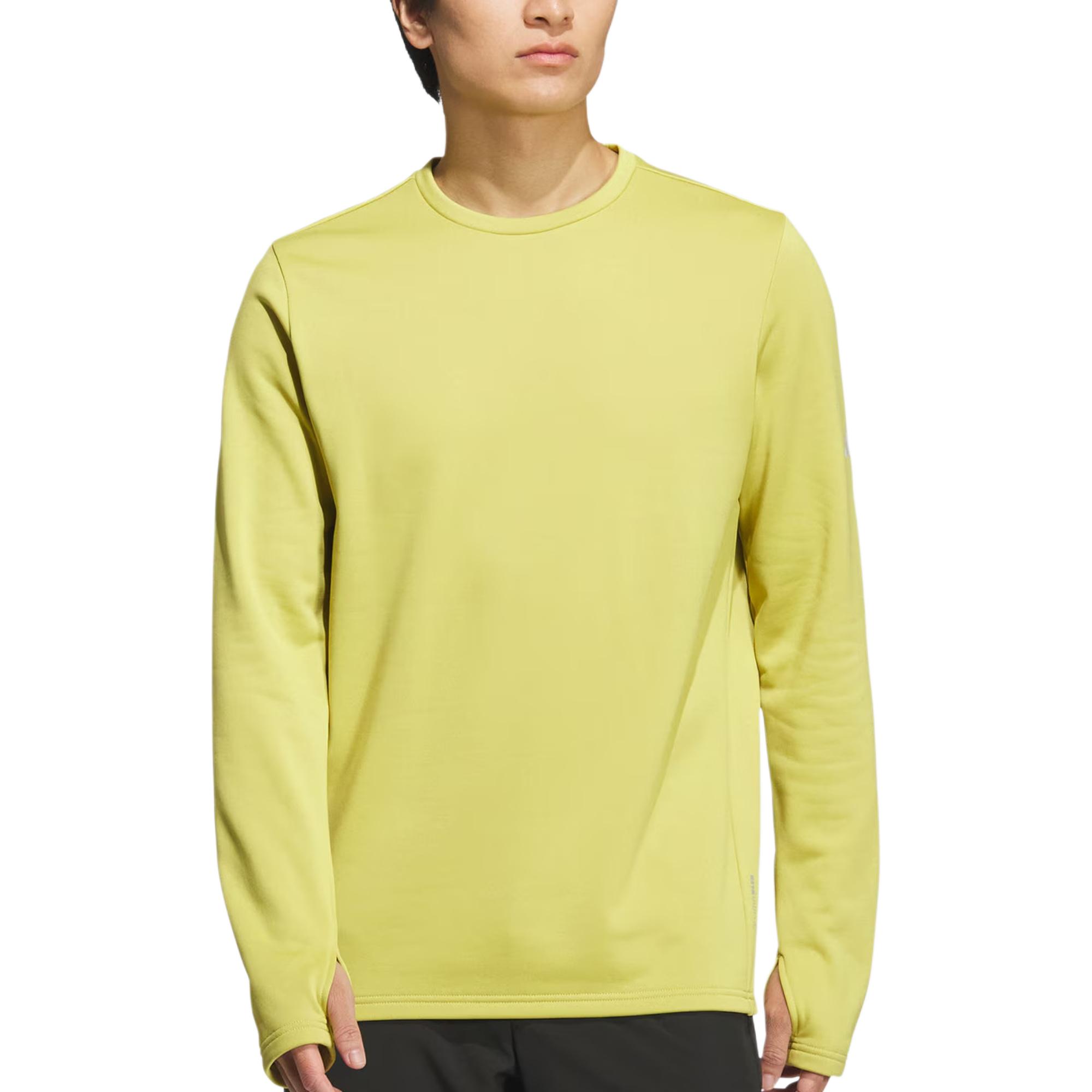 Adidas Running T Shirts Unisex Soft Acidic Orange Green/Dark Silver Gray Crew Neck Moderate