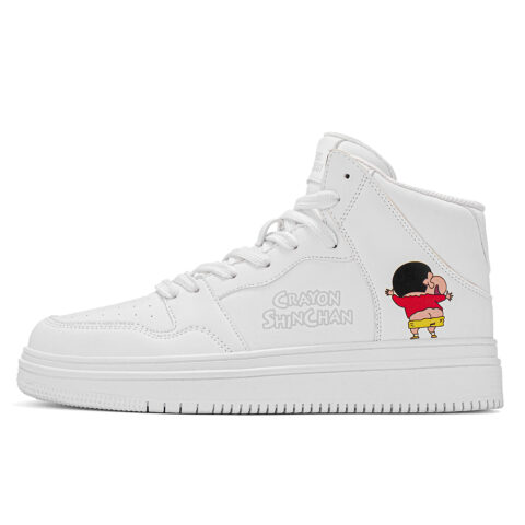 Crayon Shinchan High top Vintage Basketball Shoes Unisex Box