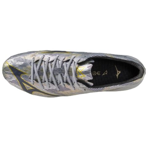 Mizuno Alpha 2 Slip Resistant Abrasion Resistant Soccer Shoes Unisex Silver Gray