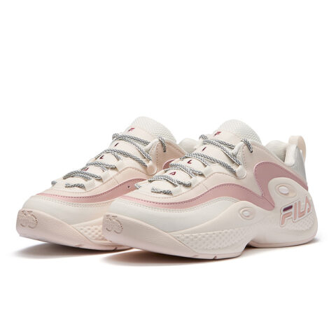 FILA FUSION Cushioning Low top Basketball Shoes Women’s White Pink
