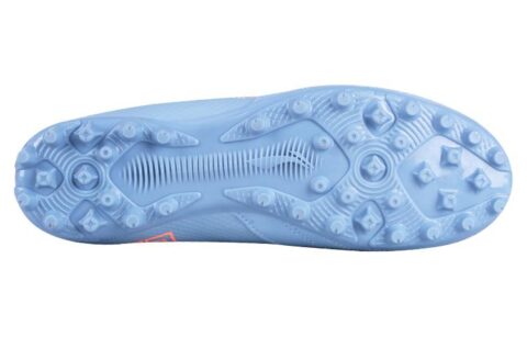 Li Ning Iron Cushioning MG Multi Ground Artificial Turf PU Leather Slip Resistant Soccer Shoes Men’s Aurora Blue