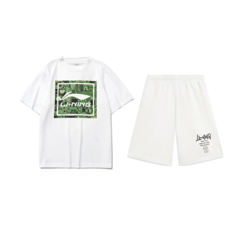 Li Ning Casual Sportswear Unisex White+White