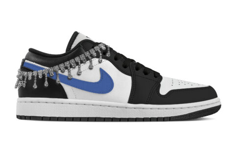 Jordan Air Jordan 1 Urban Chic Style Abrasion Resistant Low top Vintage Basketball Shoes Women’s Black White Pink