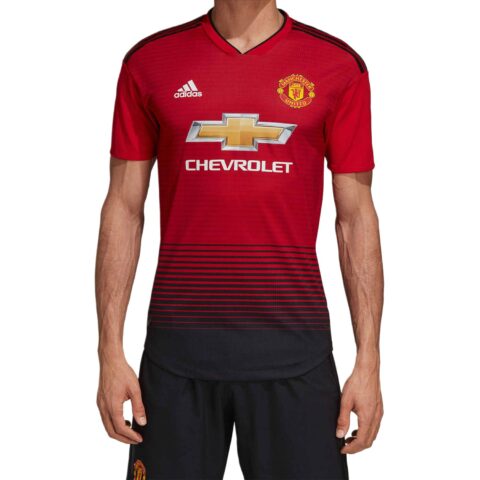 Adidas Authentic Manchester United Jersey For 2019 At Home Soccer Jersey Men’s Red