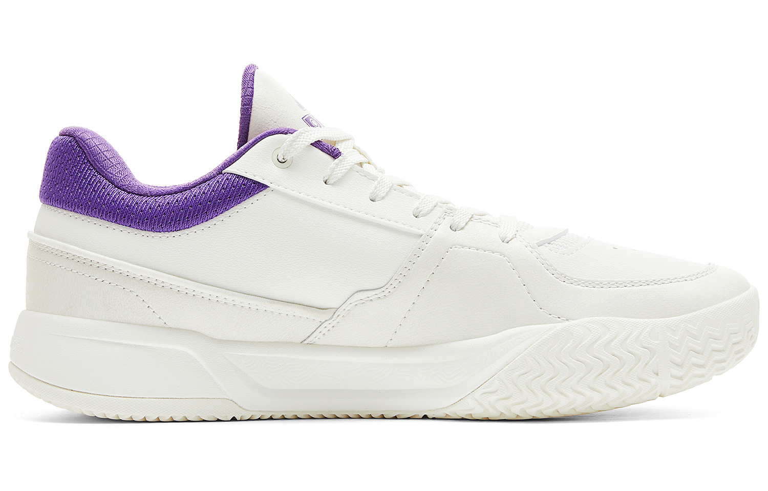 PEAK Taichi Oko Cushioning Slip Resistant Rebound Low top Basketball Shoes Men’s Ivory Purple