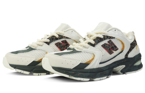 New Balance NB 530 Slip Resistant Abrasion Resistant Low top Running Shoes Unisex White Black