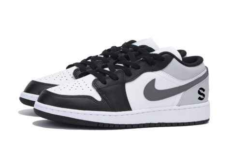 Jordan Air Jordan 1 Puppy Fragment, Year Of The Snake Abrasion Resistant Low top Vintage Basketball Shoes Men’s Black