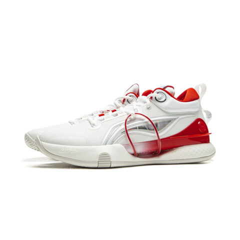 Li Ning Speed 8 Premium Comfortable And Trendy TPU Cushioning Slip Resistant Low top Basketball Shoes Men’s White Red