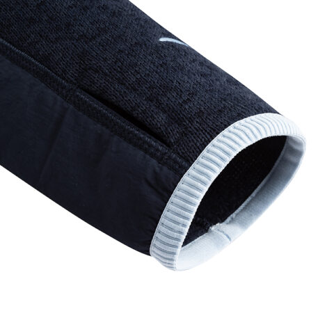 Anta Outdoor Collection Liner Coat, Thick Needle Fleece Garment Women’s Midnight Blue Heather Gray