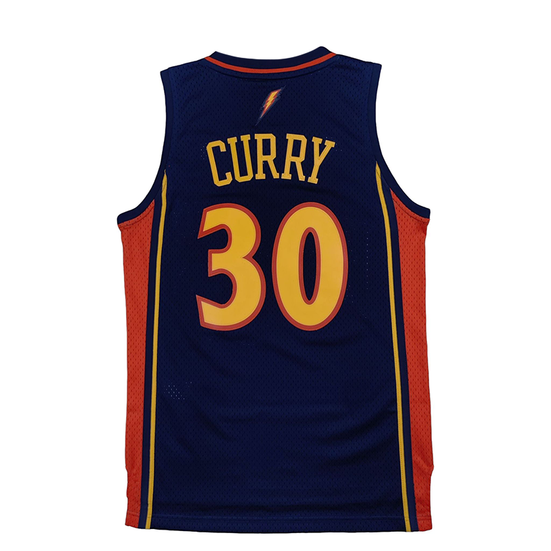 Adidas Originals x NBA Stephen Curry Golden State Warriors Basketball Jersey Unisex Dark Blue