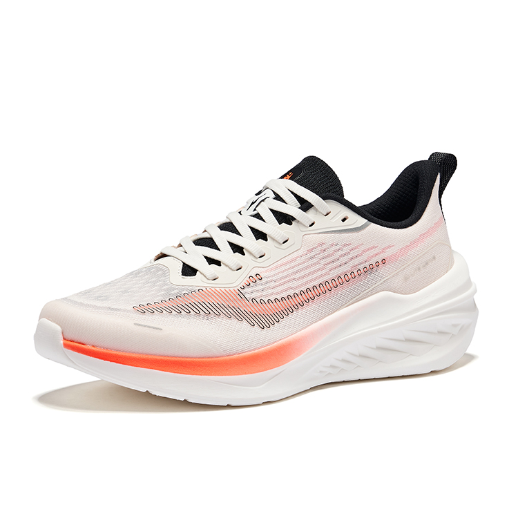 Erke Cruise 3.0 Cushioning Breathable Rebound Low top Casual Running Shoes Men’s White Orange