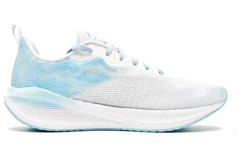 Li Ning Wuyue Textile Cushioning Slip Resistant Abrasion Resistant Low top Casual Running Shoes Men’s Blue