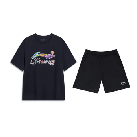 Li Ning Casual Sportswear Unisex Black+Black