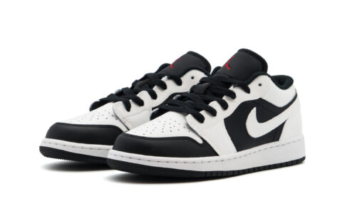 Jordan Air Jordan 1 Abrasion Resistant Low top Vintage Basketball Shoes Unisex Black White