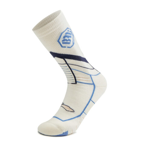 Li Ning Basketball Socks Unisex 1 Pack Ecru/Sky Blue