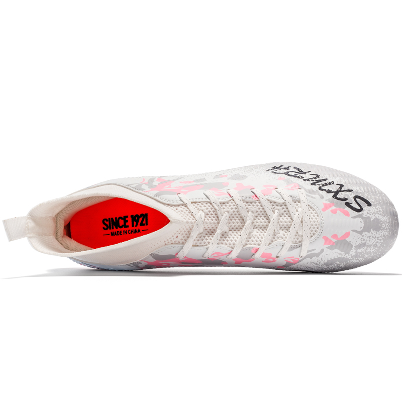 Binary FG Firm Ground Soccer Shoes Unisex White Pink