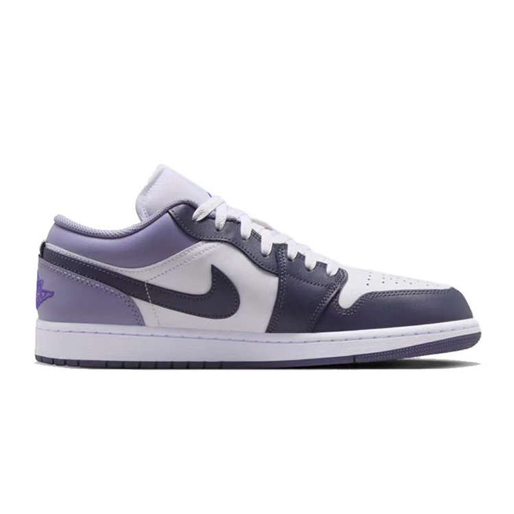 Jordan Air Jordan 1 Vintage Basketball Shoes Men’s Low Top White/Purple