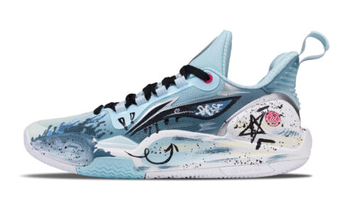 Li Ning Speed 9 Cushioning Slip Resistant Rebound Low top Basketball Shoes Men’s Blue Black