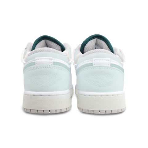 Jordan Air Jordan 1 Leather Abrasion Resistant Abrasion Resistant Low top Vintage Basketball Shoes Unisex Teal