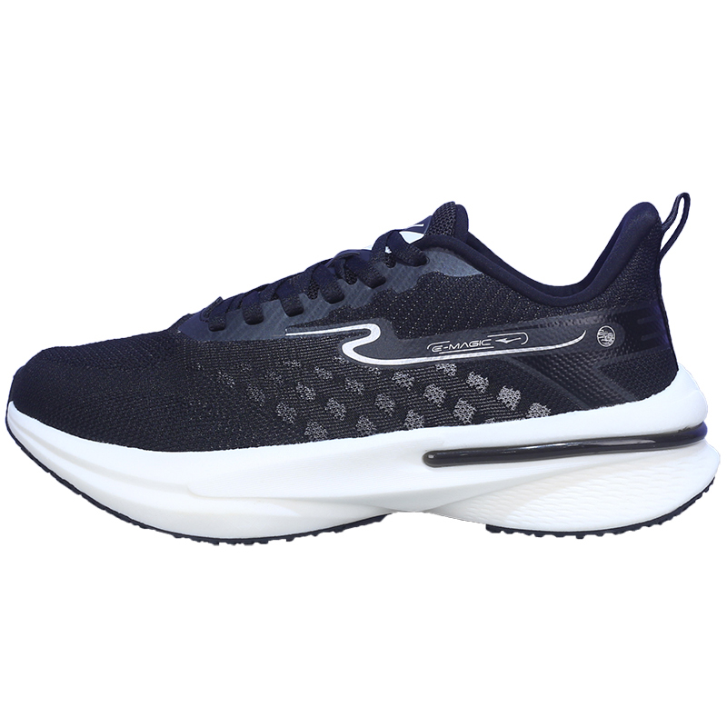 Erke Cushioning Abrasion Resistant Breathable Low top Jiang Rebound Technology Casual Running Shoes Men’s Black
