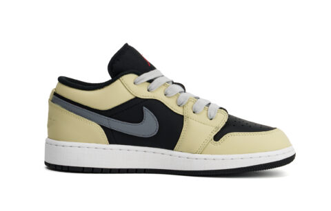 Jordan Air Jordan 1 Abrasion Resistant Impact Resistant Low top Vintage Basketball Shoes Unisex Khaki