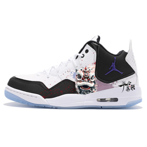 Jordan Courtside 23 Slip Resistant Abrasion Resistant Mid top Vintage Basketball Shoes Women’s Black