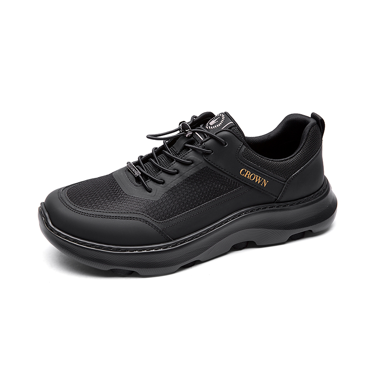 CROWN Cow Leather Low top Casual Shoes Men’s
