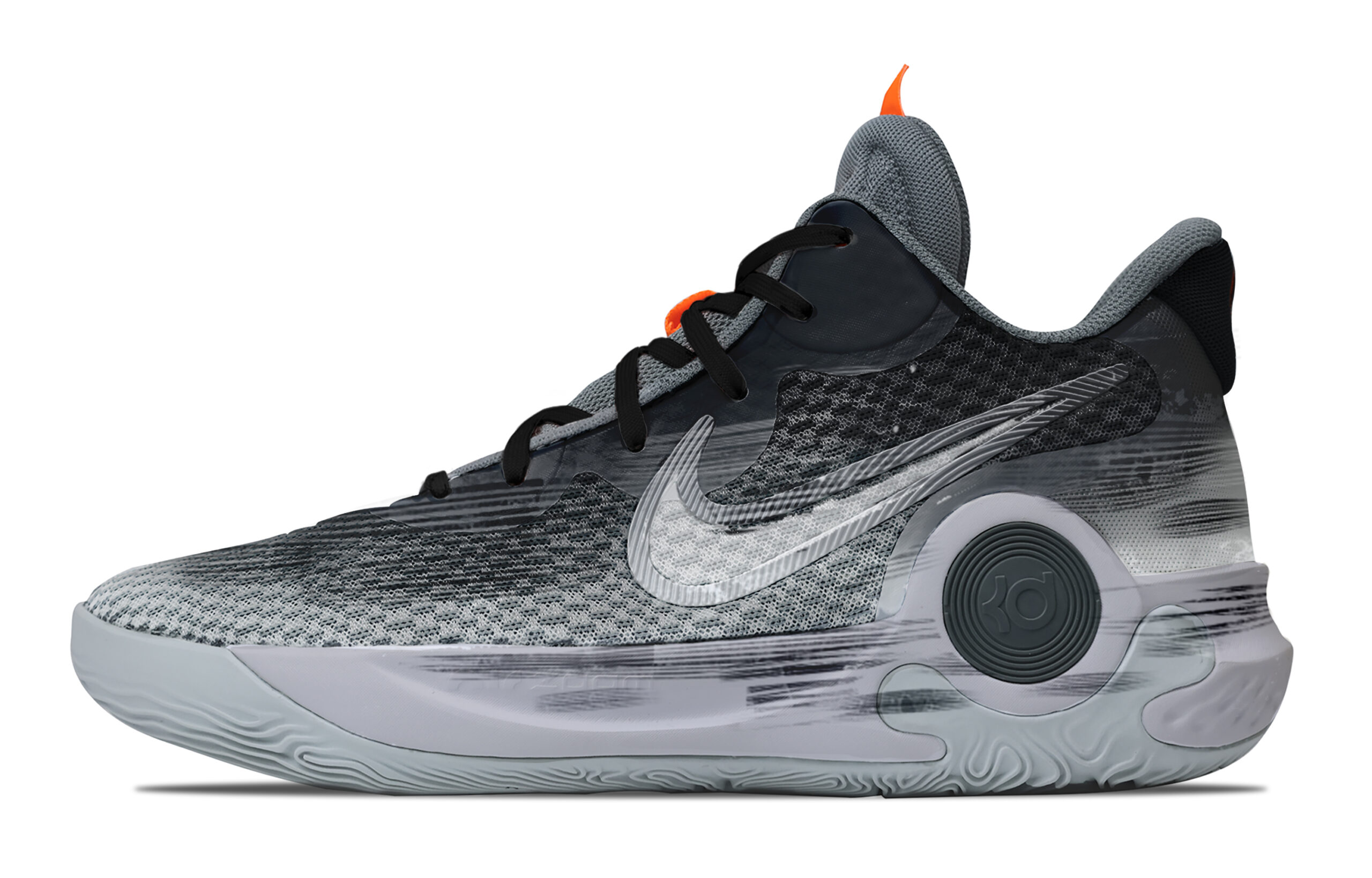 Nike KD Trey 5 IX Cushioning, Wear Resistant Mid top Basketball Shoes Unisex Black Gray