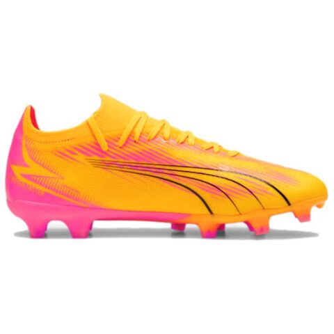 PUMA Ultra Match AG Artificial Ground FG Firm Ground Abrasion Resistant Soccer Shoes Unisex Orange