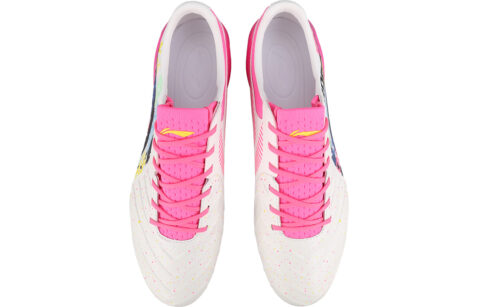 Li Ning Brocade High end FG Firm Ground Natural Grass Soccer Shoes Men’s Pink