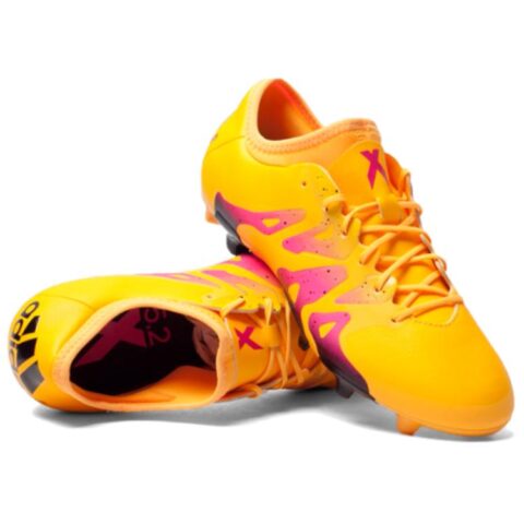 Adidas FG Firm Ground Slip Resistant Abrasion Resistant Soccer Shoes Men’s Yellow