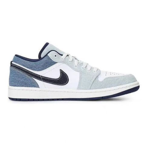 Jordan Air Jordan 1 Vintage Basketball Shoes Men’s Low Top White/Blue