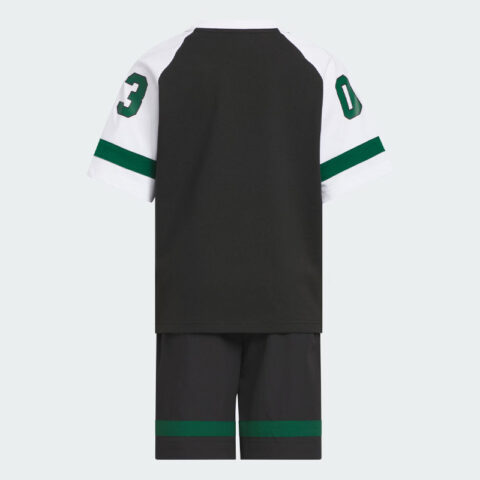Adidas Originals Casual Sportswear Black/Dark Green Kids’