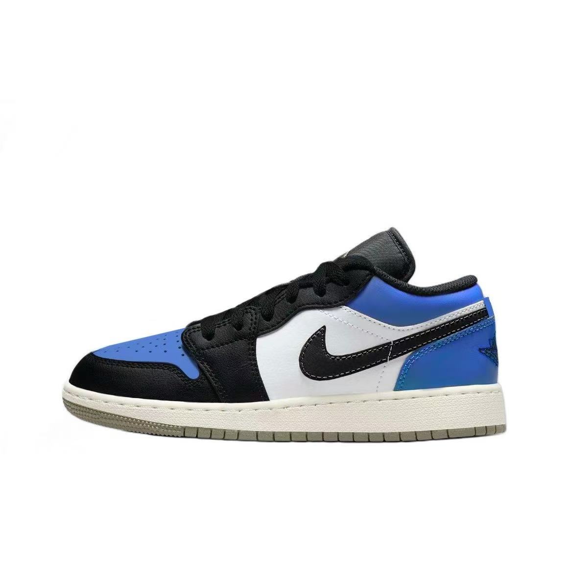 Jordan Air Jordan 1 Little Lightning Leather Abrasion Resistant Abrasion Resistant Low top Vintage Basketball Shoes